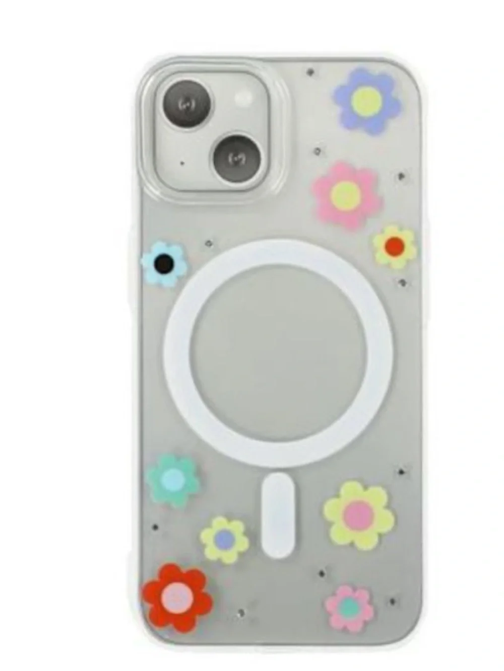 prime connect 15 plus 14 plus 12-13-14-pro Max crystal Case daisies UB101
